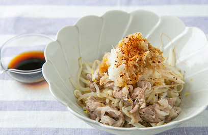 ゆず風味の豚こまえのもやし